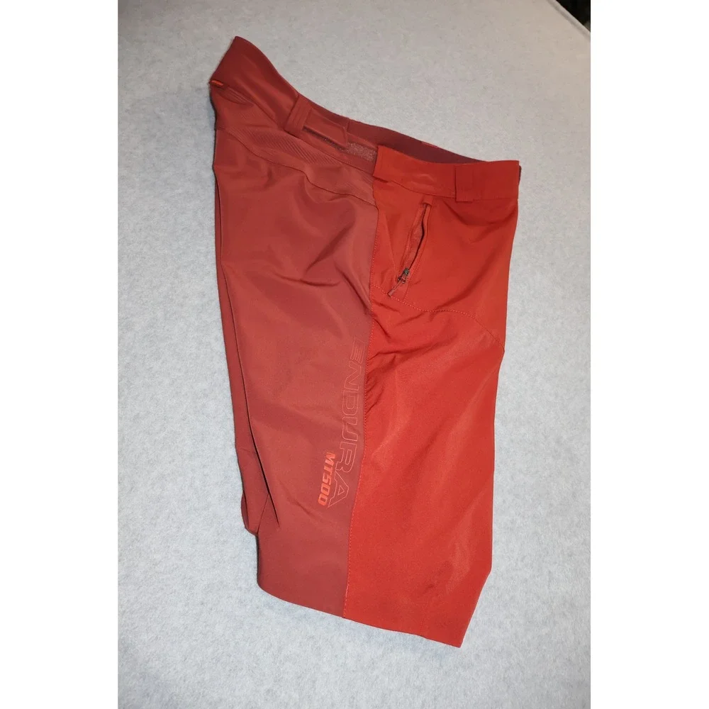 Endura MT500 Spray Short Mens Medium Rust Orange Red MTB Cycling Shorts E8101